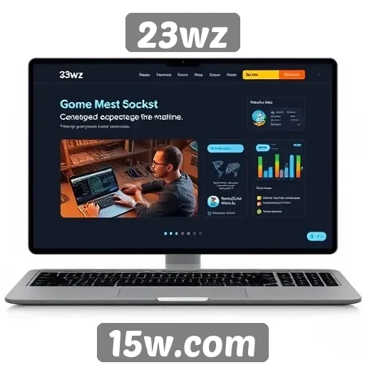 Explorando a interface do usuário no site 23wz